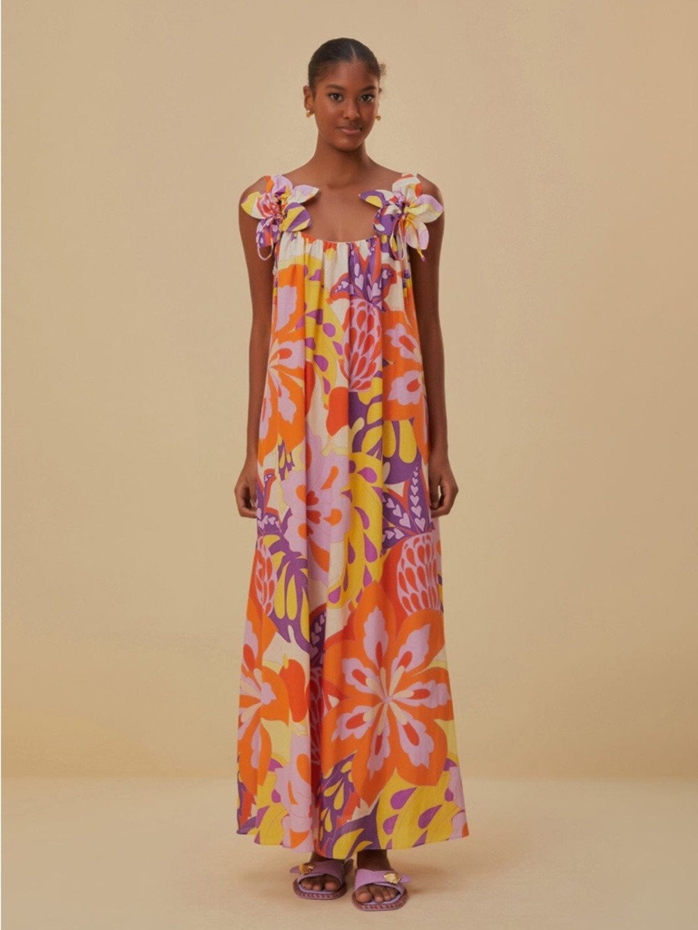 Farm Rio Lee Floral Maxi Dress NWTs